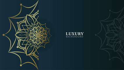 Luxury mandala background golden arabesque pattern Arabic Islamic east style. Ramadan Background