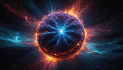 Obraz premium A breathtaking image of a neutron star