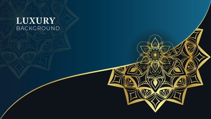 Luxury mandala background golden arabesque pattern Arabic Islamic east style. Ramadan Background