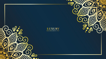 Luxury mandala background golden arabesque pattern Arabic Islamic east style. Ramadan Background