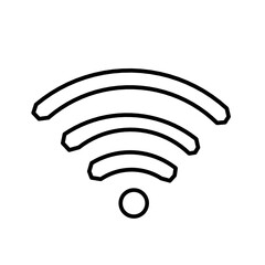 WiFi Signal Icon – Wireless Internet Connection Symbol Vector