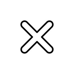 Fototapeta premium Close icon symbol for apps and websites. Delete sign and symbol. cross sign