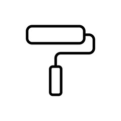 Paint icon symbol for apps and websites. paint brush sign and symbol. paint roller icon vector