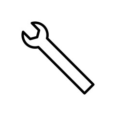 Wrench icon symbol for apps and websites. repair icon. tools sign and symbol