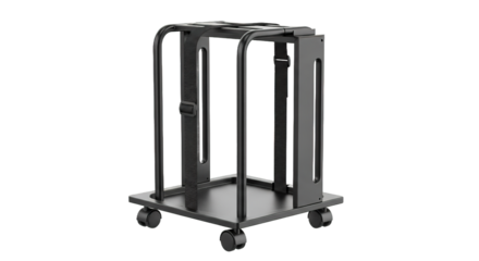 Computer Tower Stand Mobile Rolling Rack Storage