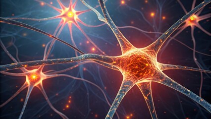 Radiant Synapses Firing in a Scientific Visualization of Neurons
