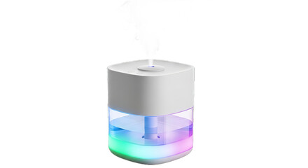 Modern White LED Humidifier Essential Oil Diffuser