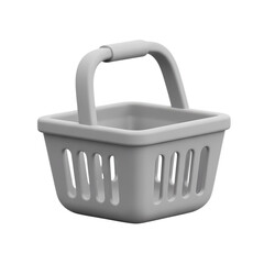 Metal Shopping Basket: Retail, E-commerce, and Consumerism Icon