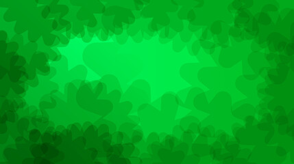 abstract green background with leaves and stars