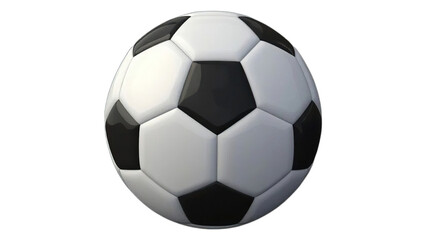Classic Soccer Ball with Black and White Panels - Sport and Recreation Icon