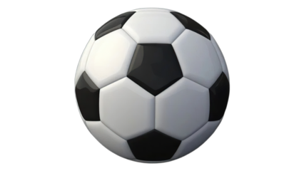 Classic Soccer Ball with Black and White Panels - Sport and Recreation Icon