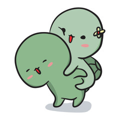 Cute Turtle Illustration
