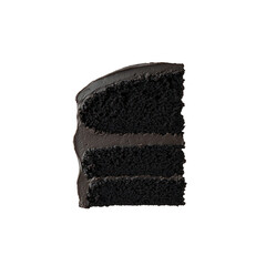 Decadent Slice of Chocolate Layer Cake with Rich Frosting