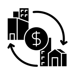 B2B Icon for business-to-business connections, corporate exchanges, and partnership opportunities...