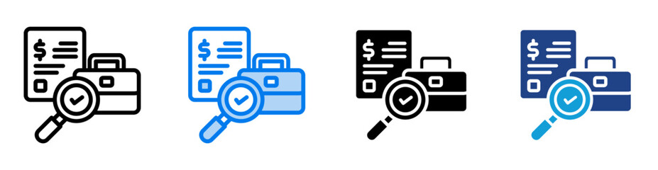 Evaluation icon set multiple style collection