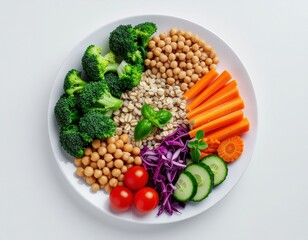 vegetables on a plate