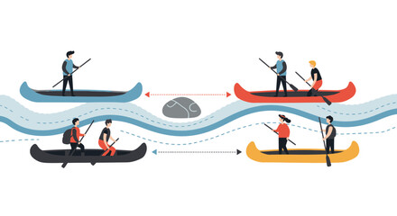 Streamlined Process Icon: Modern Workflow Optimization for Digital Business Efficiency