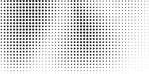 Halftone gradient. Dotted gradient, smooth dots spraying and halftones dot background seamless football, basketball, baseball, tennis, rugby, bicycling background grunge