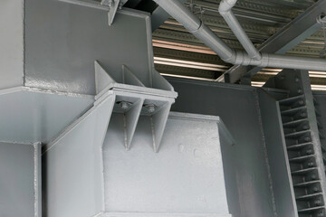 Industrial Strength, Metal Beam Structure. the robust and intricate details of a heavy industrial...