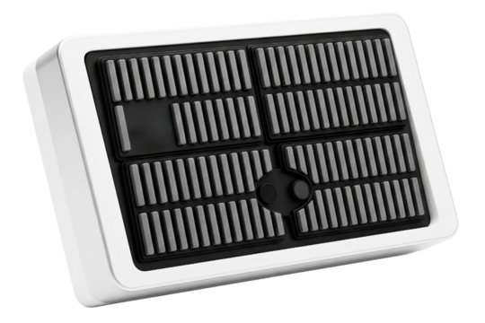 Replacement water filter cartridge for a home filtration system isolated on a transparent background