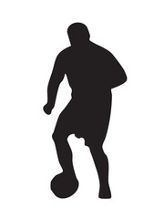 football player silhouette vector