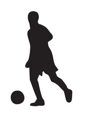 football player silhouette vector
