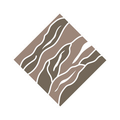 Wood logo design structure layers forest tree bark vector template