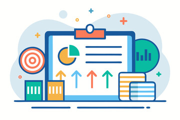 Business Training Icon &ndash; Financial Presentation, Investment Education, Corporate Seminar Vector
