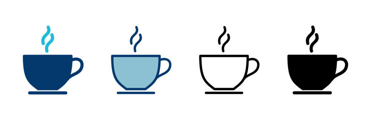 coffee cup icon vector isolated on white background. Coffee cup icon. Coffee vector icon. Tea