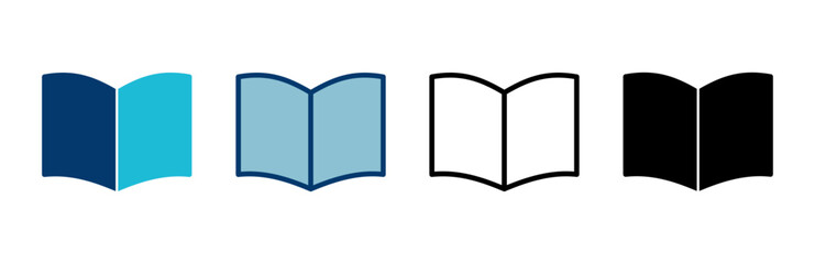 Book icon vector isolated on white background. Book vector icon. ebook icon