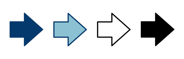 Arrow icon vector isolated on white background. Arrow symbol. Arrow vector icon