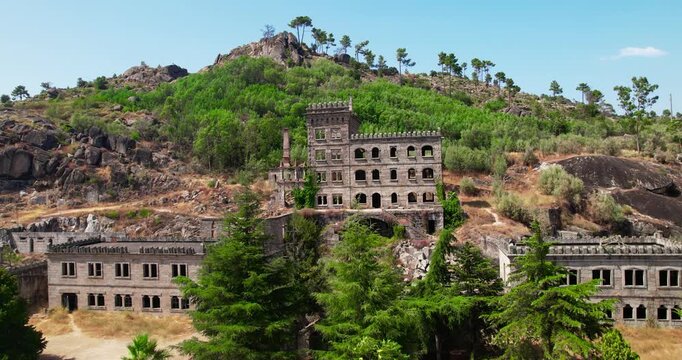 Abandoned House in Portugal Aerial View