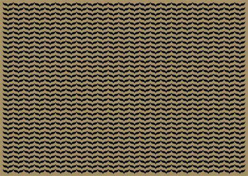 Arabic Pattern Design Scarf Shemag With Floral Geometric Motif Vertical Khaki Black Horizontal