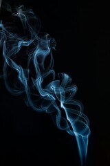 smoke on black background
