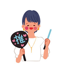 推し活女子＊イラストセットE