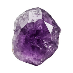 Amethyst Gemstone PNG &ndash; Rough Purple Crystal Mineral Jewel Isolated On Transparent Background