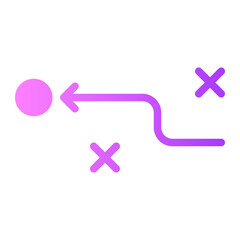 Obraz premium strategic plan gradient icon