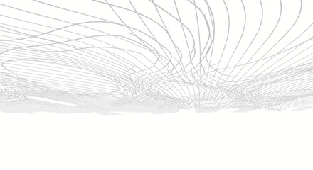 Abstract Intertwined Lines Creating a Dynamic Structure