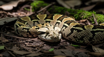 Macro Shot of Gaboon Viper
