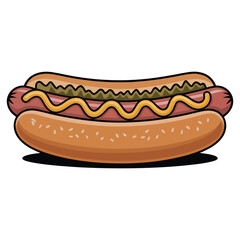 hot dog vector illustration