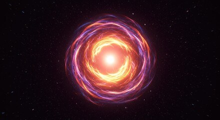 Obraz premium Abstract swirling vortex in space