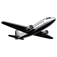 airplane isolated on white background
