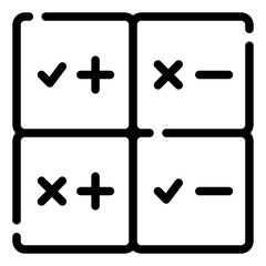 Confusion Matrix Icon