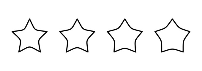Star icon vector. rating sign and symbol. favourite star icon