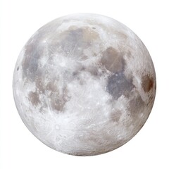 Full moon, gray, craters, surface