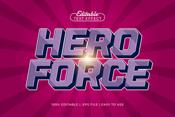hero force editable text effect