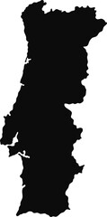 Vector map of portugal