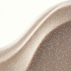 Sand dune abstract. Light and shadow play across a textured, beige, undulating surface against a neutral background