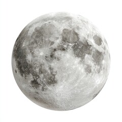 Full moon, gray tones, craters