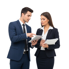 business people shaking hands with a laptop